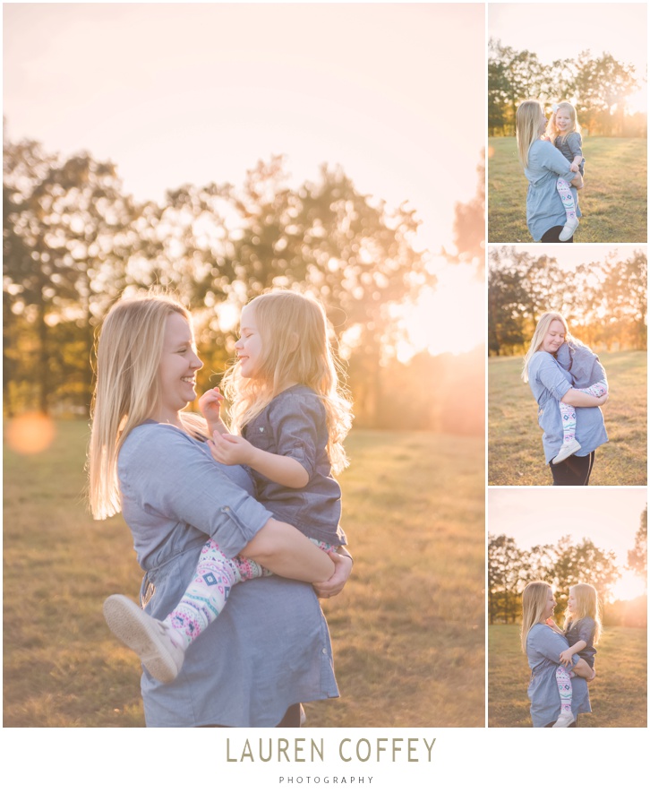 Lauren Coffey Photography, LLC | Huntsville Alabama Maternity Photographer field maternity, maternity picture ideas, field pictures, sunflare maternity, casual maternity, simple maternity, mommy and daughter, mommy and daughter maternity