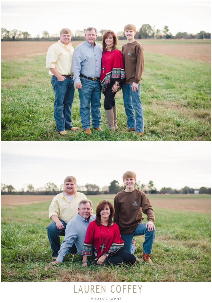 Lauren Coffey Photography, LLC | Decatur Alabama Photographer farm family pictures, farm family picture ideas, family pictures, outdoor family pictures, family pictures in a pasture