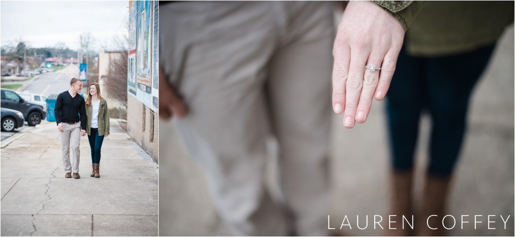 downtown engagement, Lauren Coffey Photography, LLC